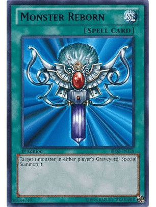 Monster Reborn - BP02-EN128 - Rare 1st Edition