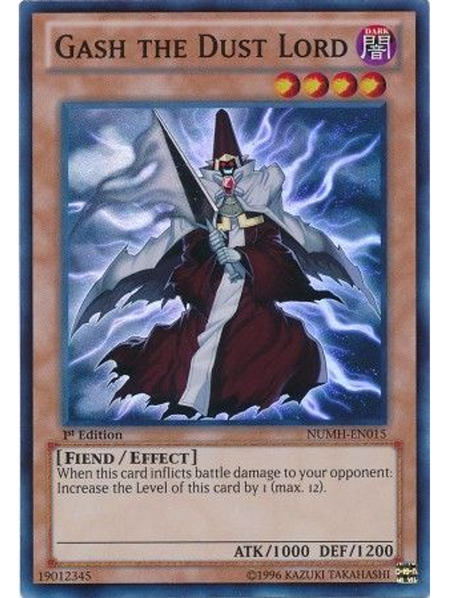 Gash the Dust Lord - NUMH-EN015 - Super Rare 1st Edition 1