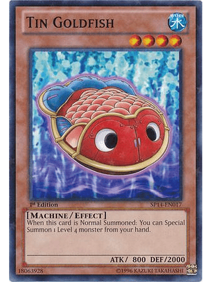 Tin Goldfish - SP14-EN017 - Starfoil Rare 1st Edition