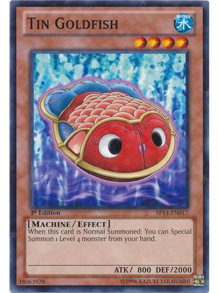 Tin Goldfish - SP14-EN017 - Starfoil Rare 1st Edition 1