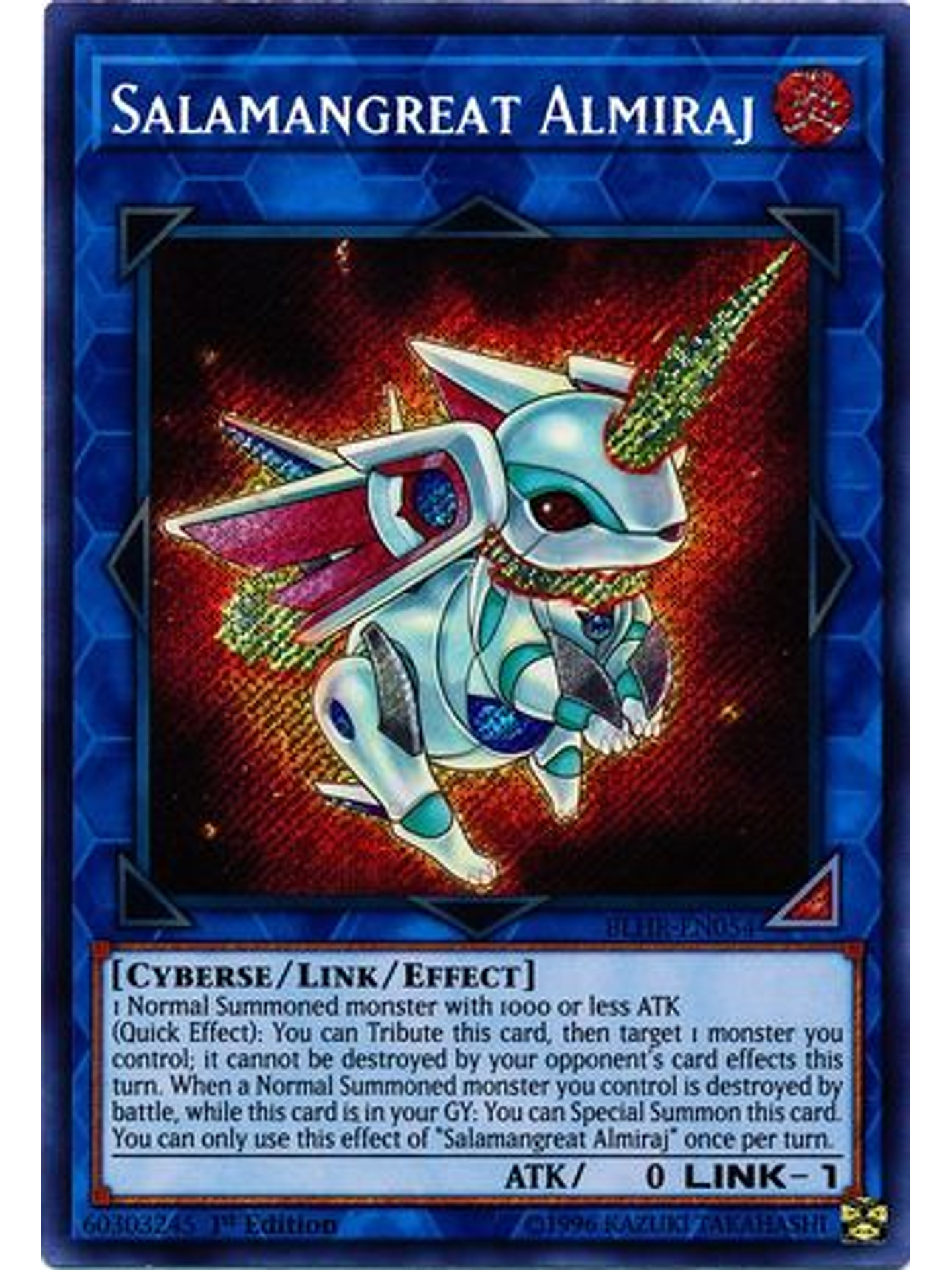 Salamangreat Almiraj - BLHR-EN054 - Secret Rare 1st Edition 1