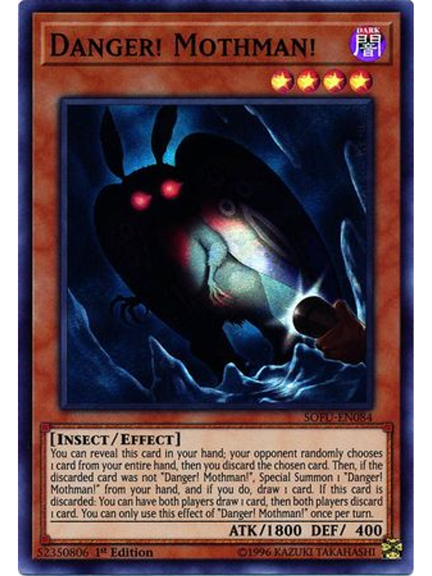 Danger! Mothman! - SOFU-EN084 - Super Rare 1st Edition 1
