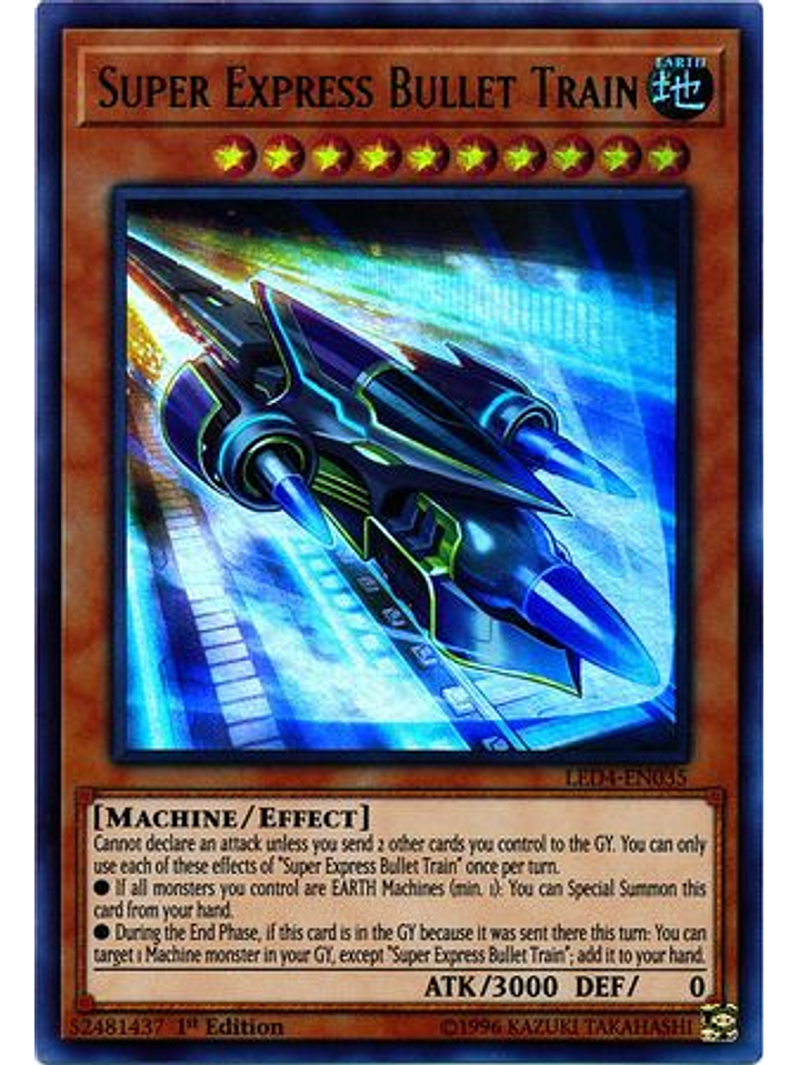 Super Express Bullet Train - LED4-EN035 - Ultra Rare 1st Edition 1