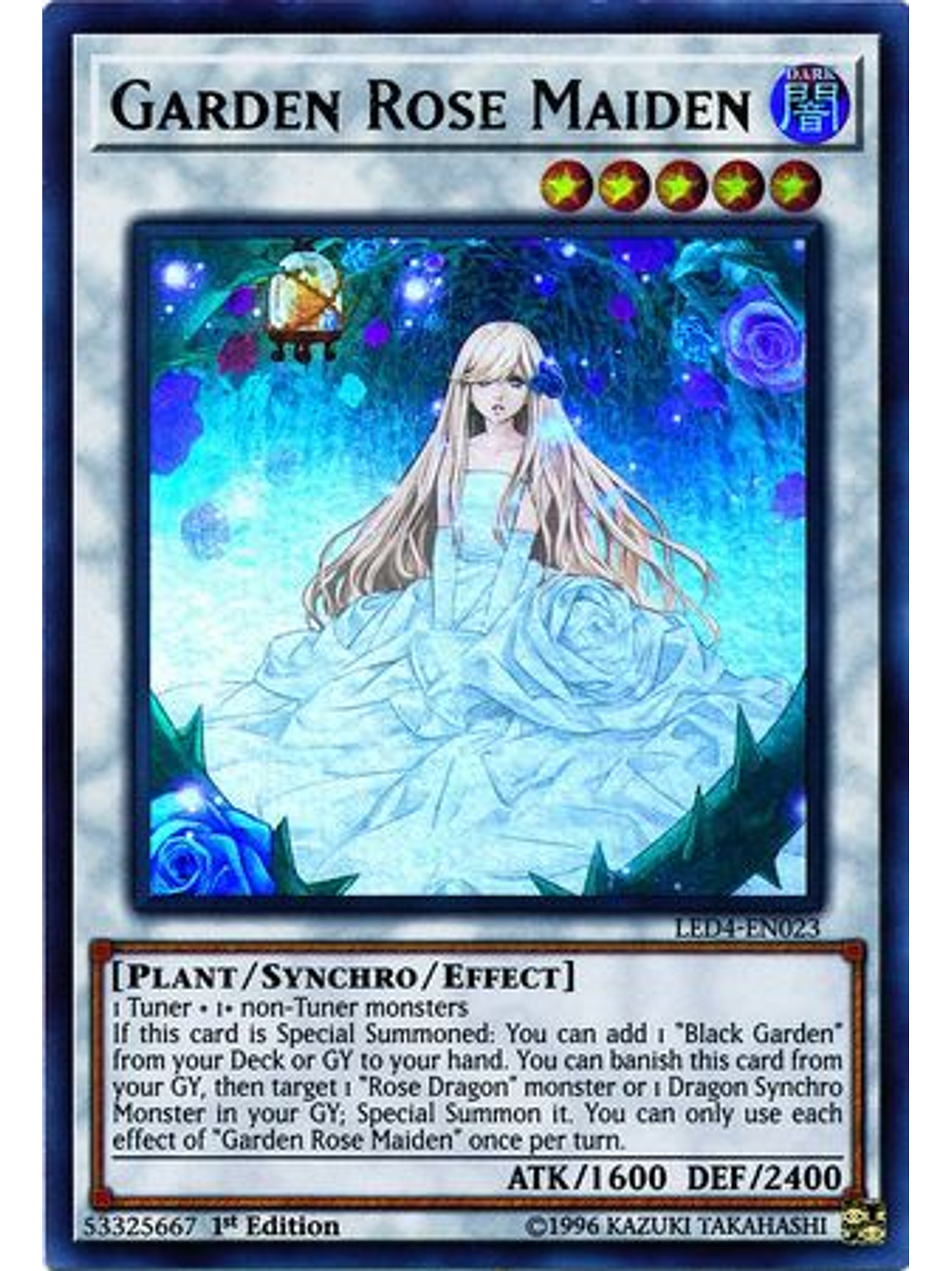 Garden Rose Maiden - LED4-EN023 - Ultra Rare 1st Edition 1