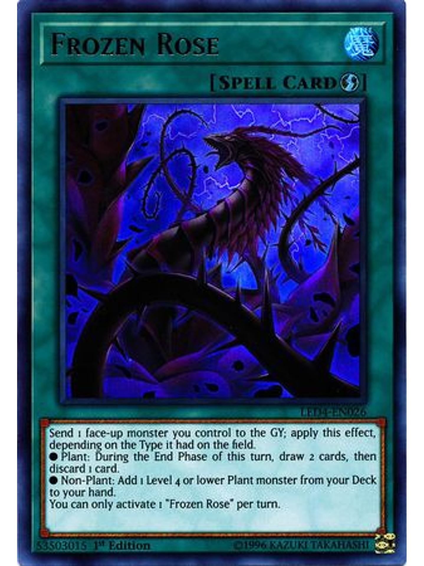 Frozen Rose - LED4-EN026 - Ultra Rare 1st Edition 1