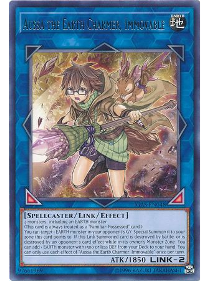 Aussa the Earth Charmer, Immovable - IGAS-EN048 - Rare Unlimited 1