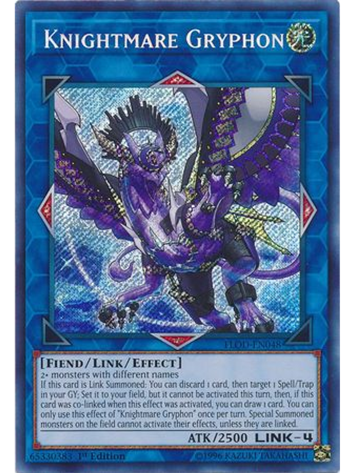 Knightmare Gryphon - FLOD-EN048 - Secret Rare 1st Edition 1