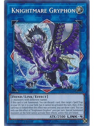 Knightmare Gryphon - FLOD-EN048 - Secret Rare 1st Edition