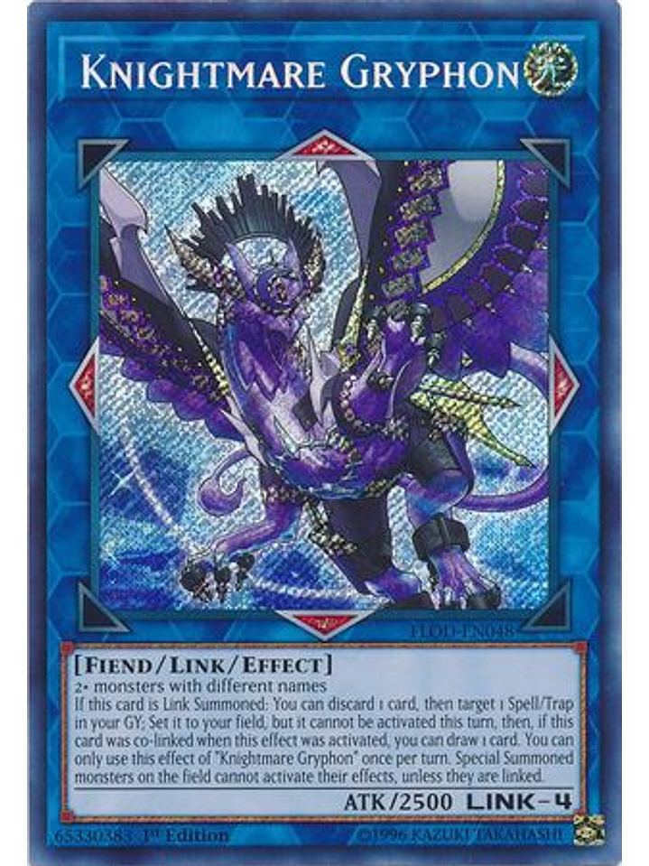 Knightmare Gryphon - FLOD-EN048 - Secret Rare 1st Edition 1