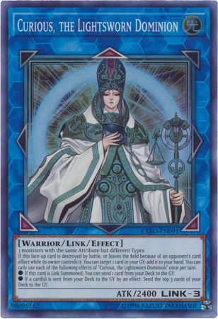 Curious, the Lightsworn Dominion - EXFO-EN091 - Super Rare Unlimited
