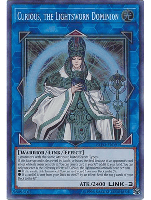Curious, the Lightsworn Dominion - EXFO-EN091 - Super Rare Unlimited