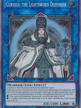 Curious, the Lightsworn Dominion - EXFO-EN091 - Super Rare Unlimited