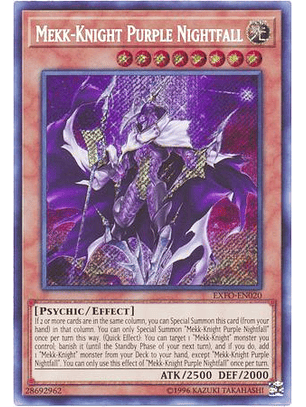 Mekk-Knight Purple Nightfall - EXFO-EN020 - Secret Rare Unlimited