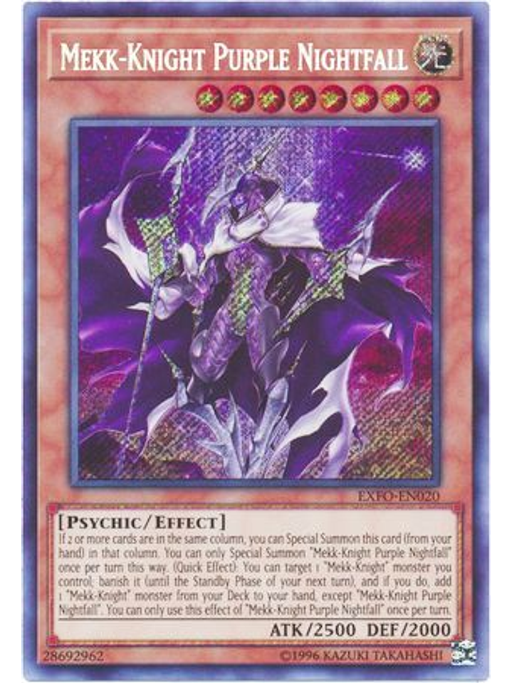 Mekk-Knight Purple Nightfall - EXFO-EN020 - Secret Rare Unlimited 1