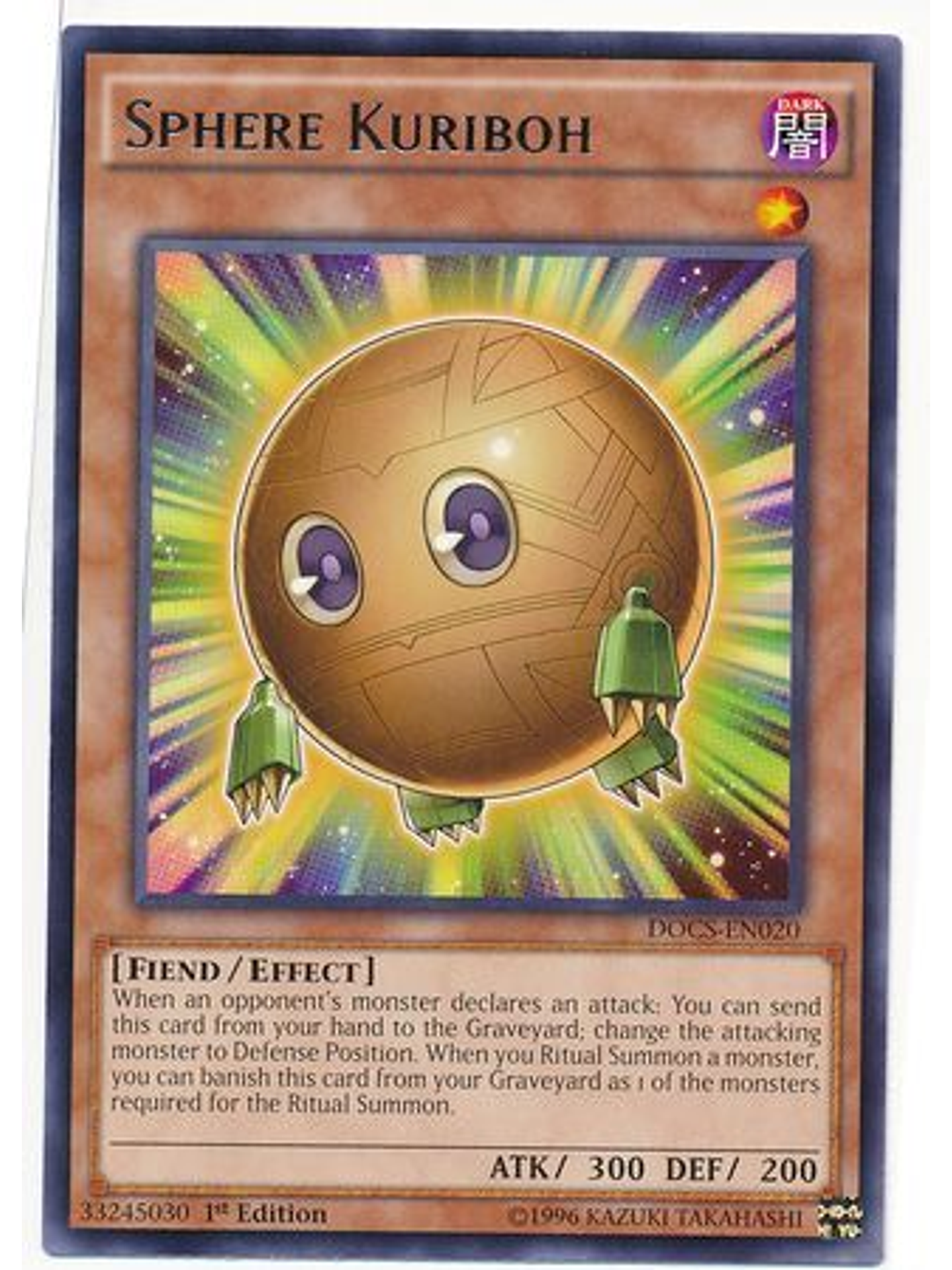 Sphere Kuriboh - DOCS-EN020 - Rare 1st Edition 1