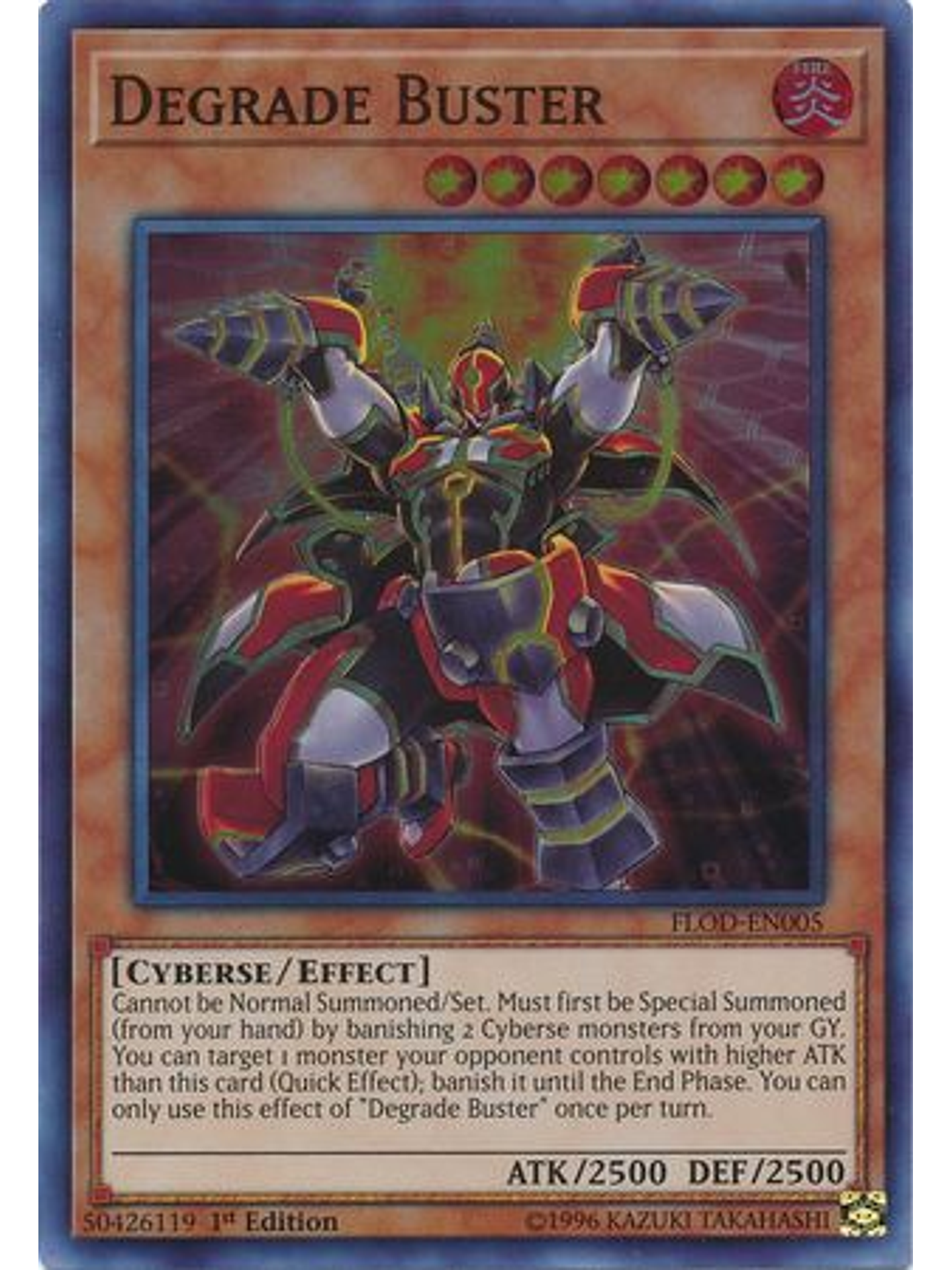 Degrade Buster - FLOD-EN005 - Super Rare 1st Edition 1