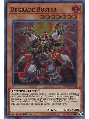 Degrade Buster - FLOD-EN005 - Super Rare 1st Edition