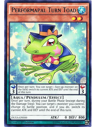 Performapal Turn Toad - DUEA-EN010 - Rare 1st Edition