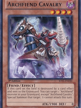 Archfiend Cavalry - JOTL-EN030 - Rare 1st Edition