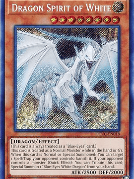Dragon Spirit of White - LCKC-EN018 - Secret Rare Unlimited