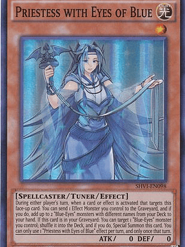 Priestess with Eyes of Blue - SHVI-EN098 - Super Rare 1st Edition