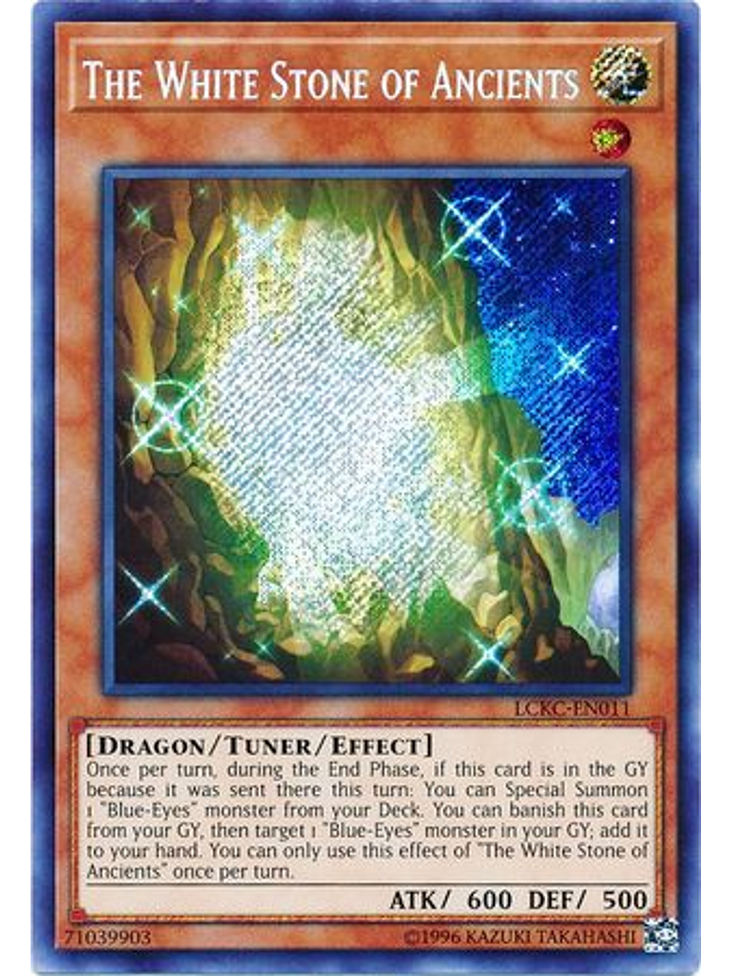 The White Stone of Ancients - LCKC-EN011 - Secret Rare Unlimited 1