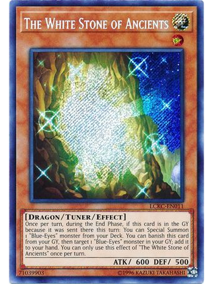 The White Stone of Ancients - LCKC-EN011 - Secret Rare Unlimited 1