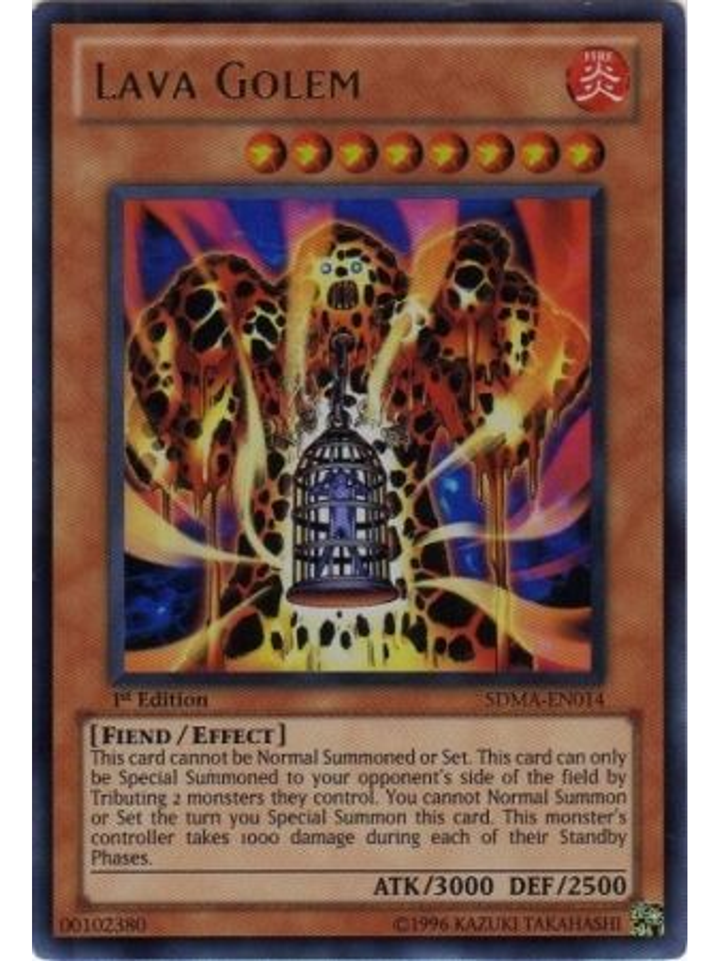 Lava Golem - SDMA-EN014 - Ultra Rare 1st Edition 1