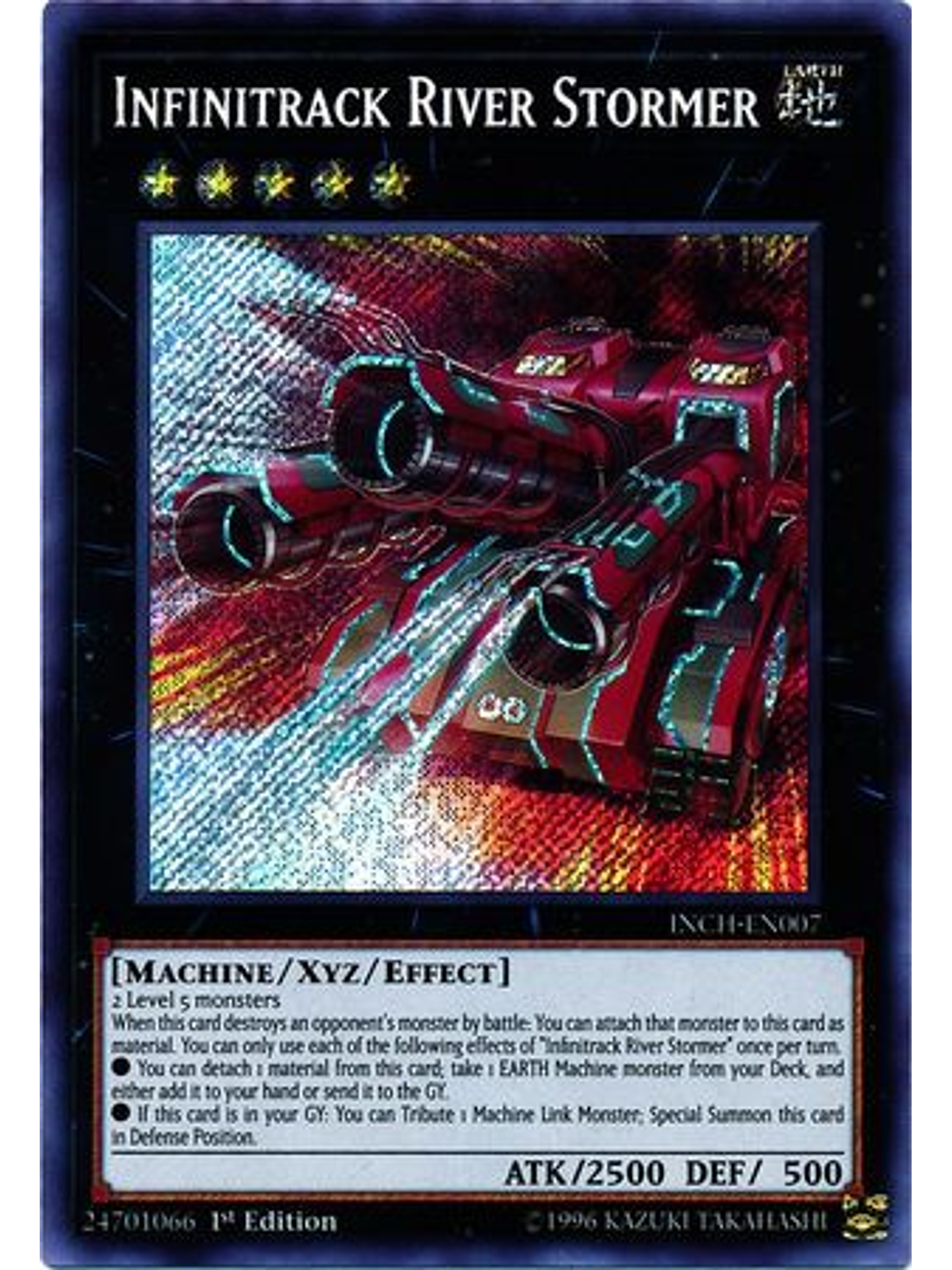 Infinitrack River Stormer - INCH-EN007 - Secret Rare 1st Edition 1