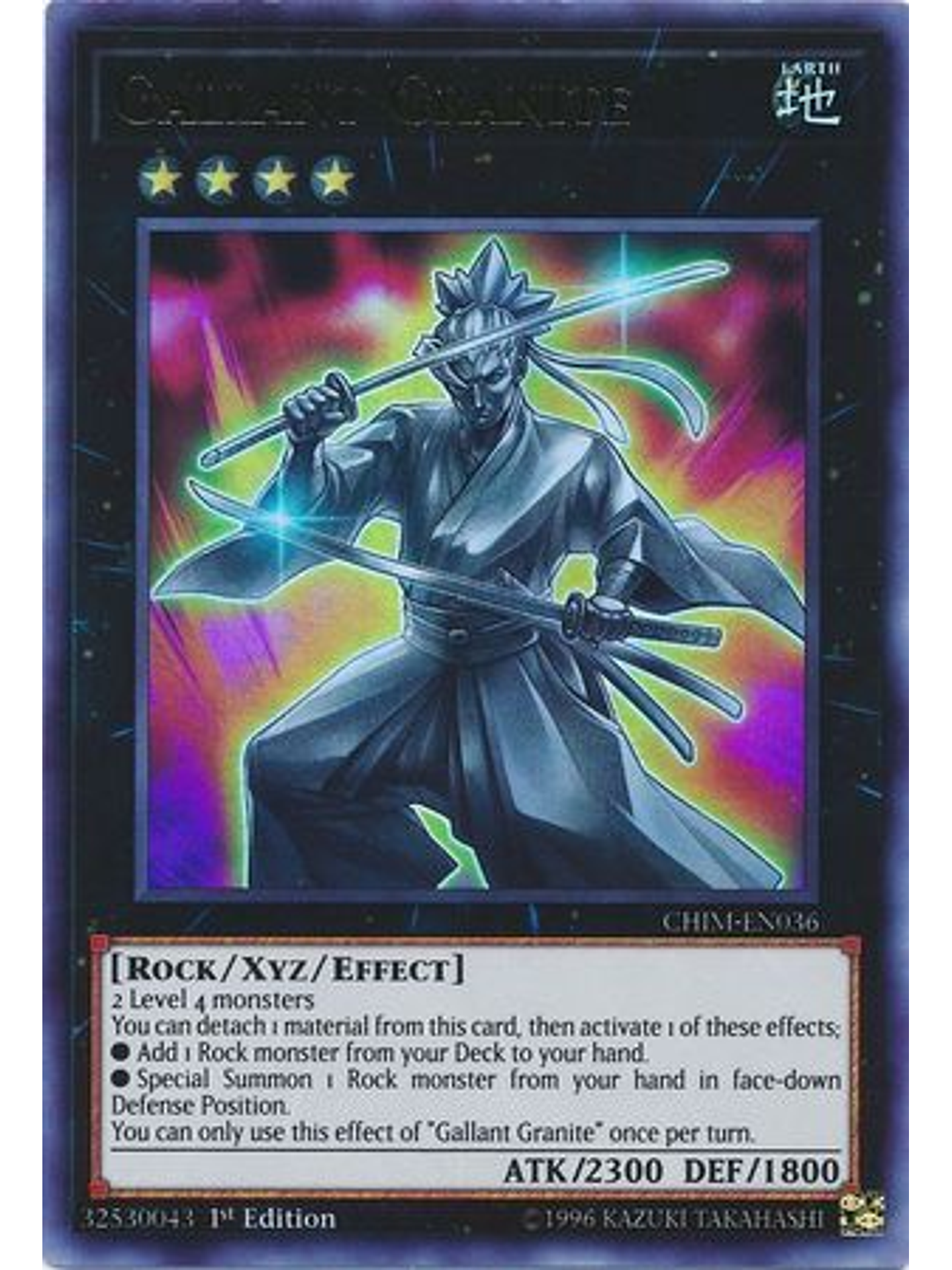 Gallant Granite - CHIM-EN036 - Ultra Rare 1st Edition 1