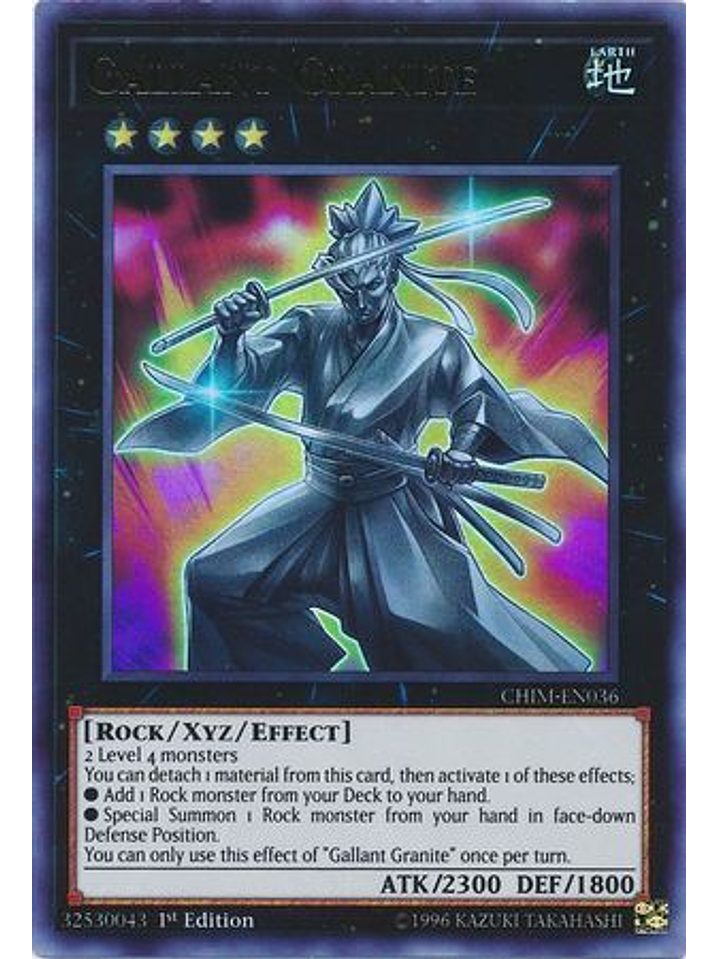 Gallant Granite - CHIM-EN036 - Ultra Rare 1st Edition 1