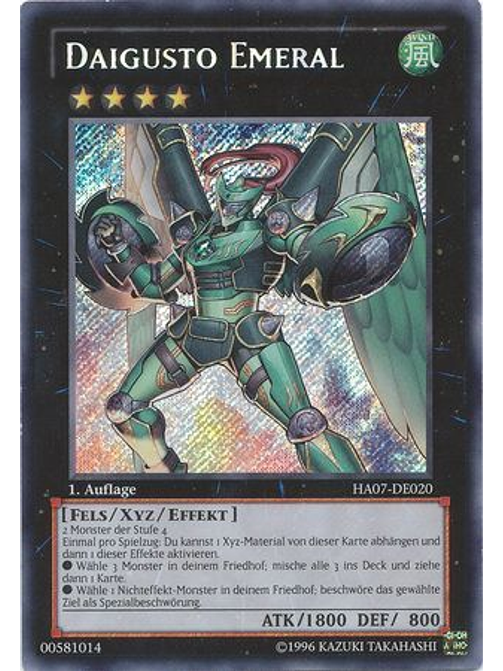 Daigusto Emeral HA07-DE020 - Secret Rare 1st Edition 1