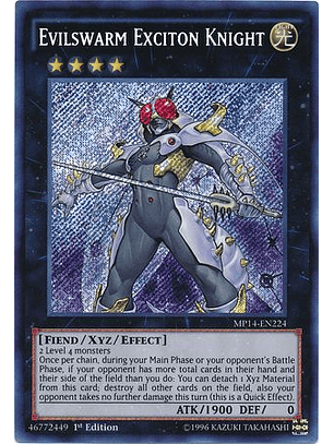Evilswarm Exciton Knight - MP14-EN224 - Secret Rare 1st Edition