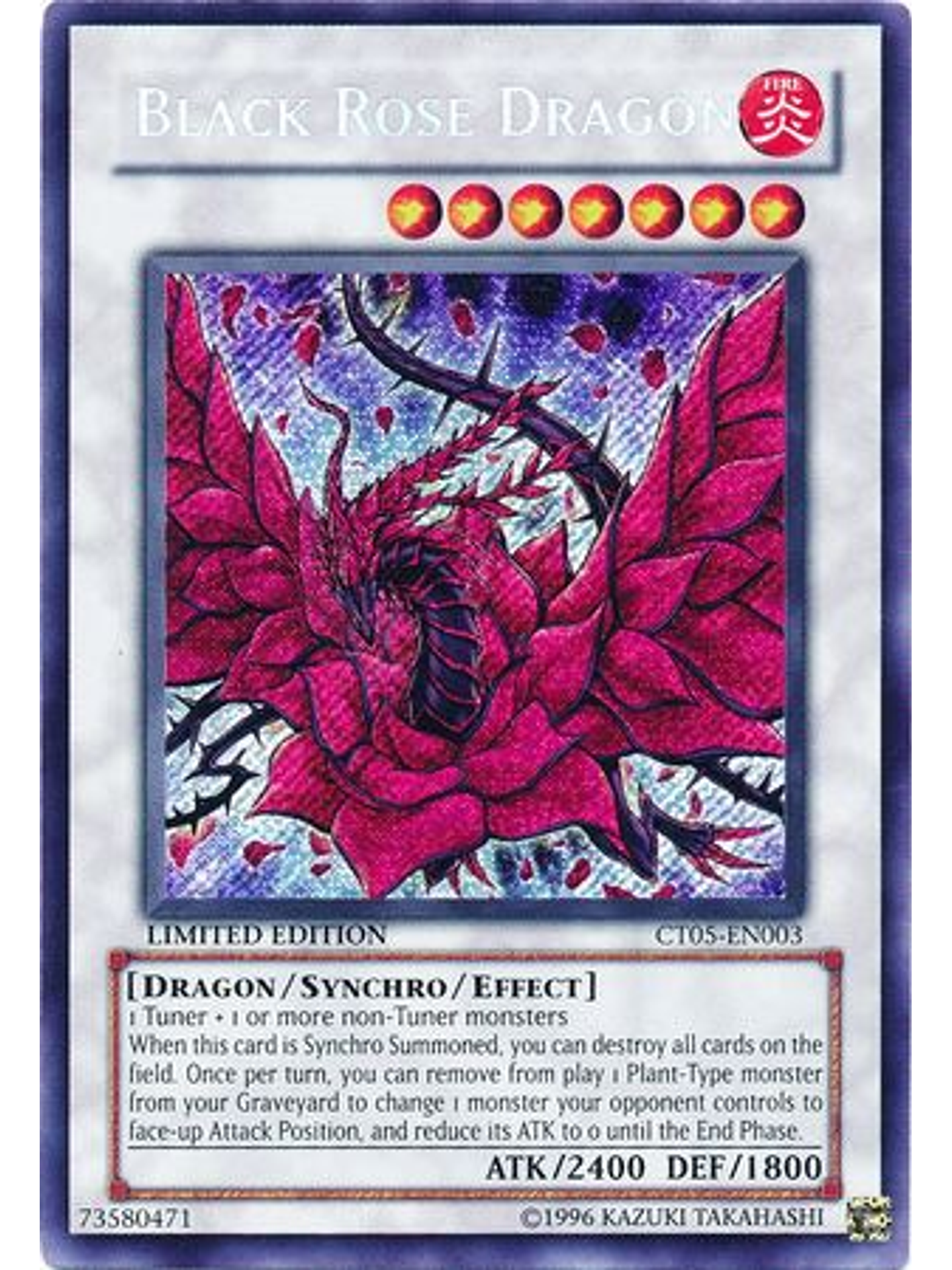 Black Rose Dragon - CT05-EN003 - Secret Rare 1