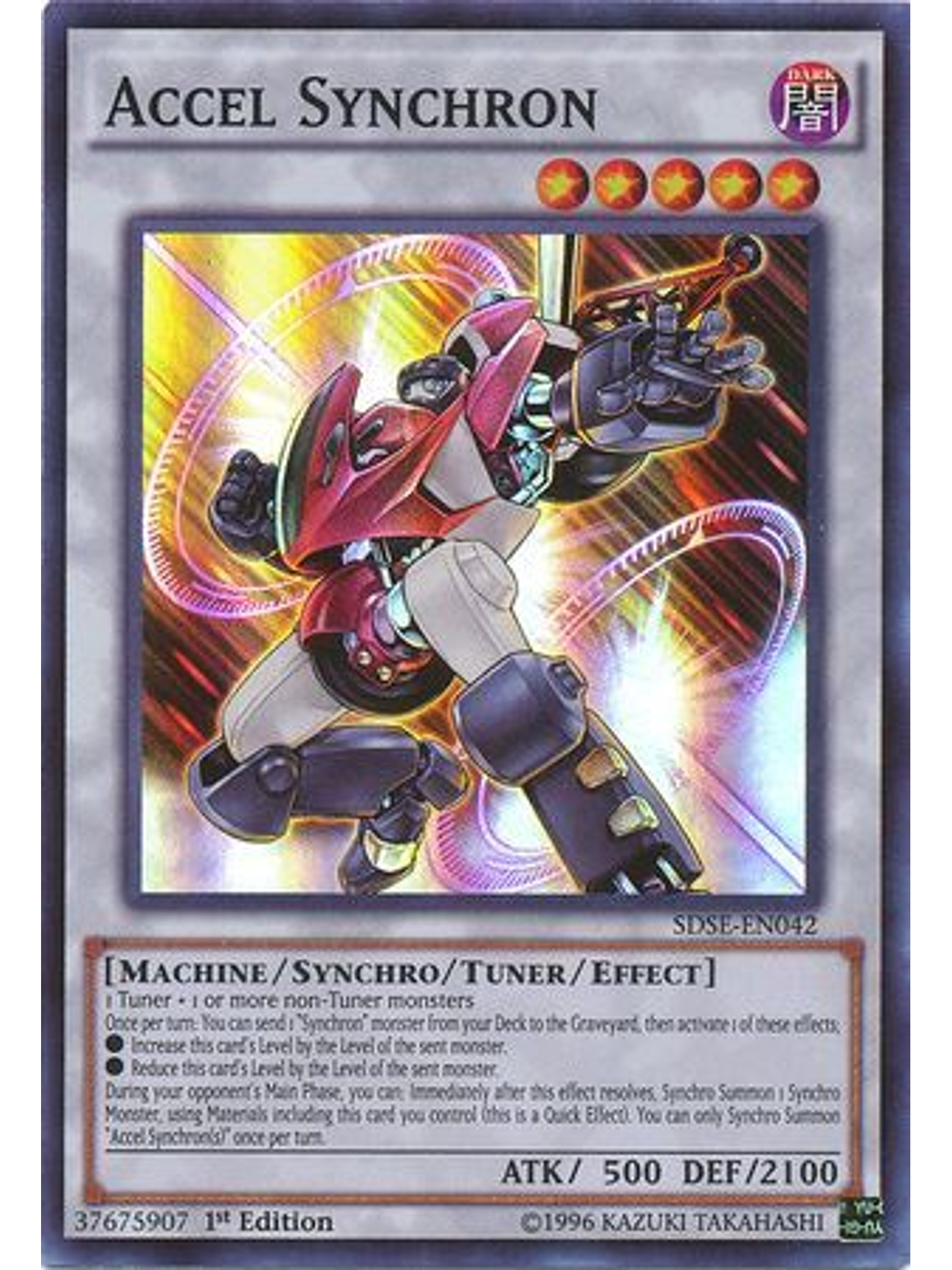 Accel Synchron - SDSE-EN042 - Super Rare 1st Edition 1