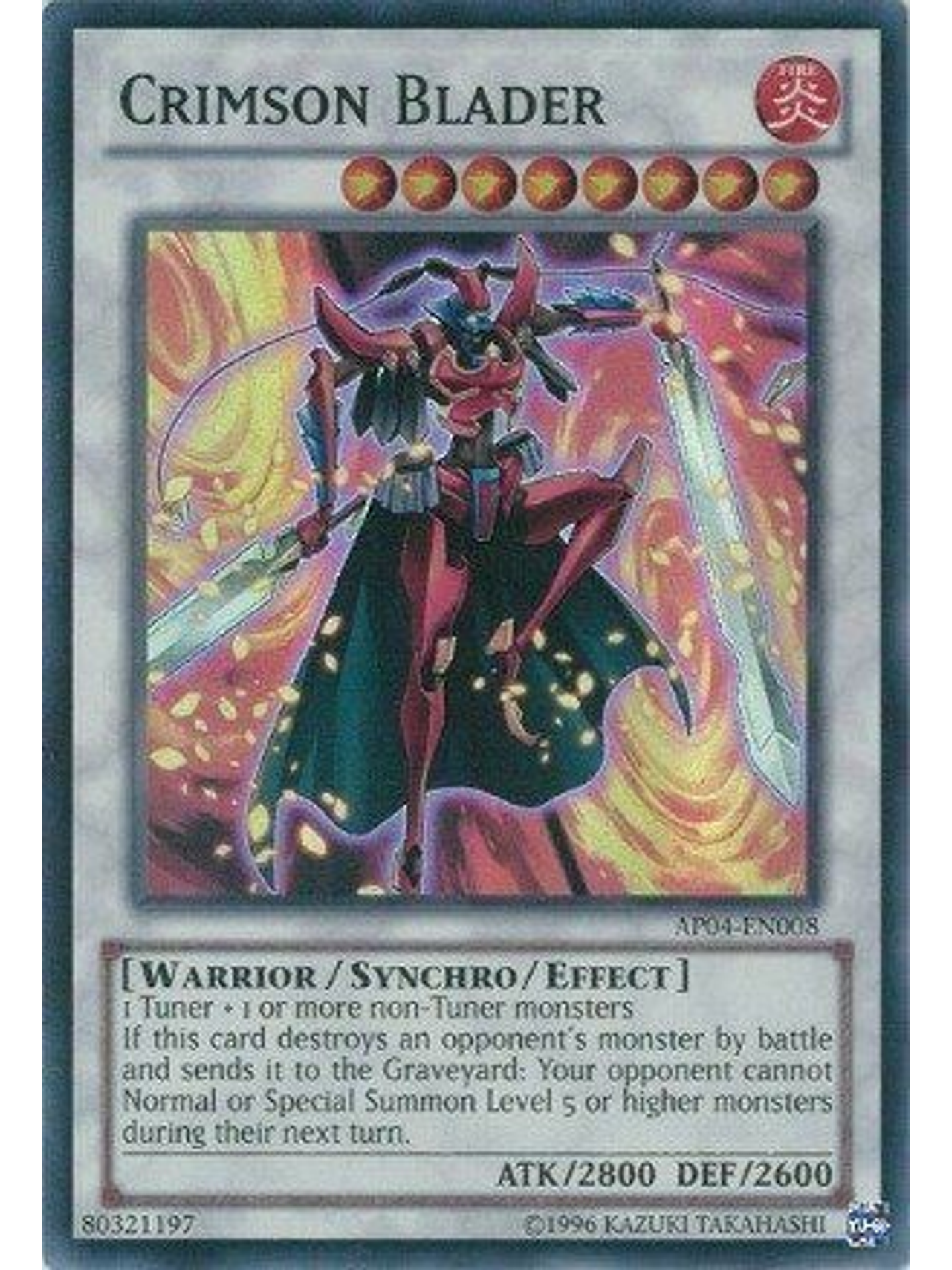 Crimson Blader - AP04-EN008 - Super Rare 1