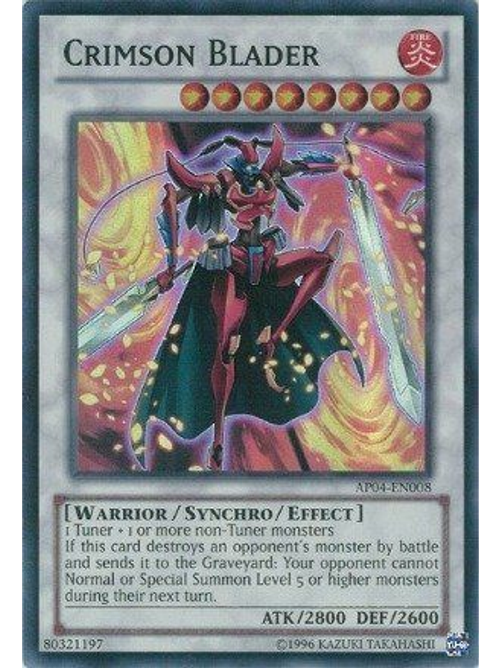 Crimson Blader - AP04-EN008 - Super Rare 1