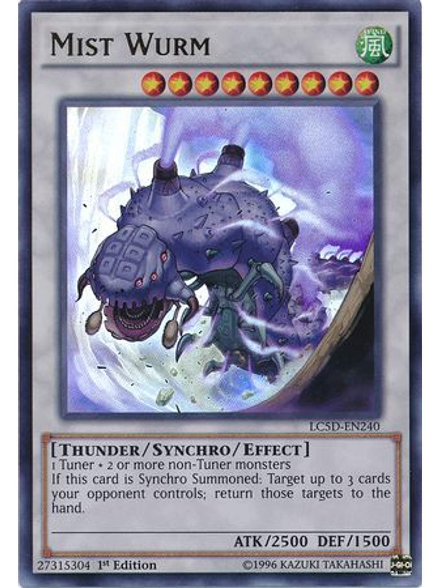 Mist Wurm - LC5D-EN240 - Ultra Rare 1st Edition 1