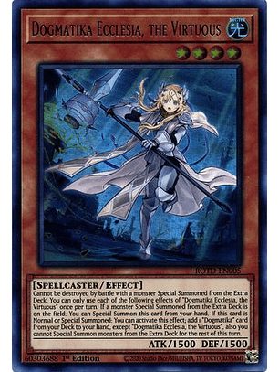 Dogmatika Ecclesia, the Virtuous - ROTD-EN005 - Ultra Rare 1st Edition
