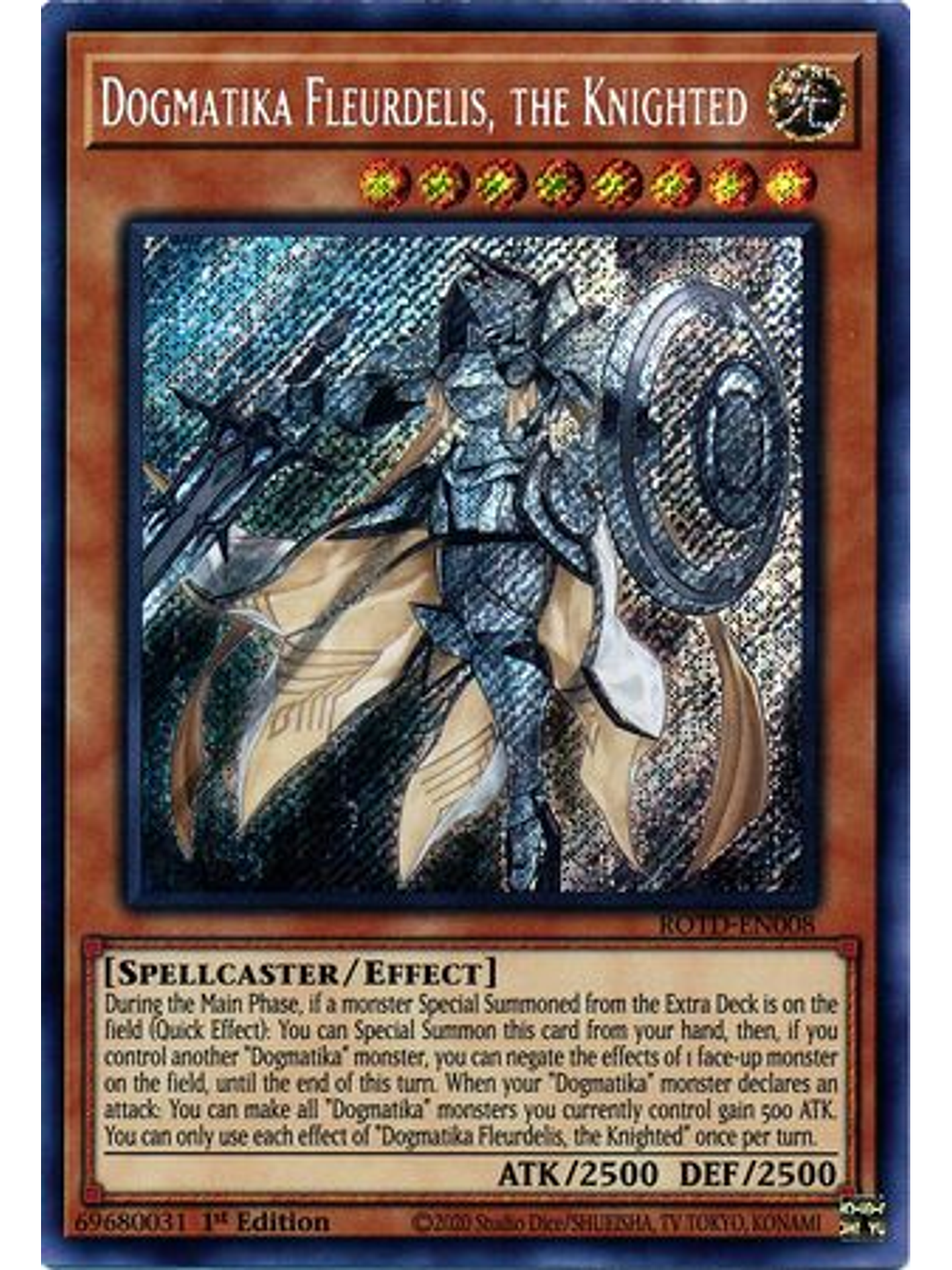 Dogmatika Fleurdelis, the Knighted - ROTD-EN008 - Secret Rare 1st Edition 1