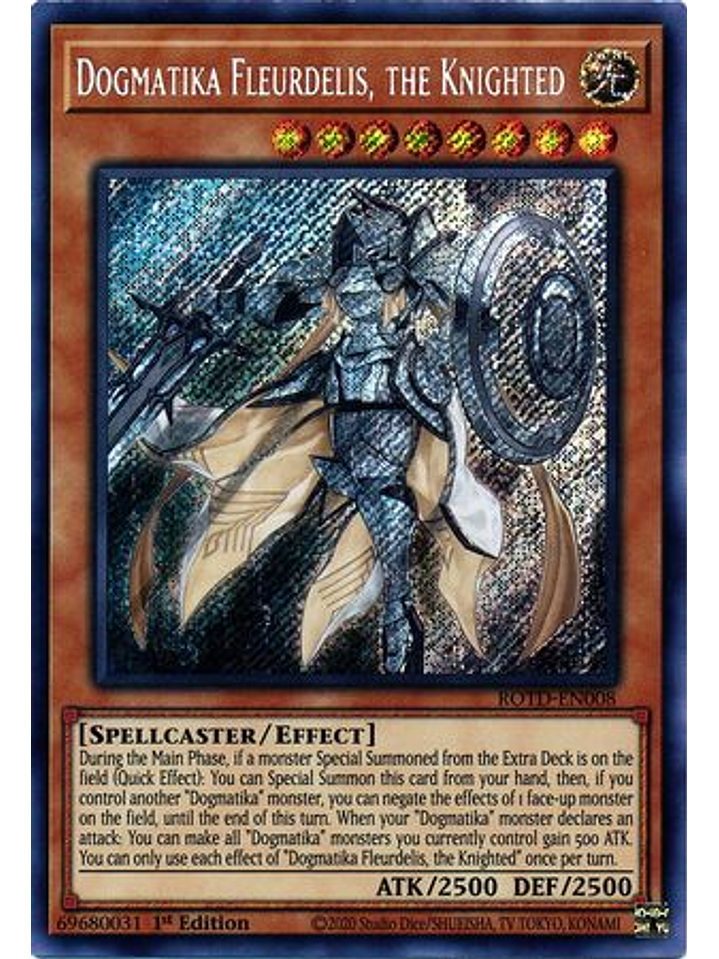 Dogmatika Fleurdelis, the Knighted - ROTD-EN008 - Secret Rare 1st Edition 1