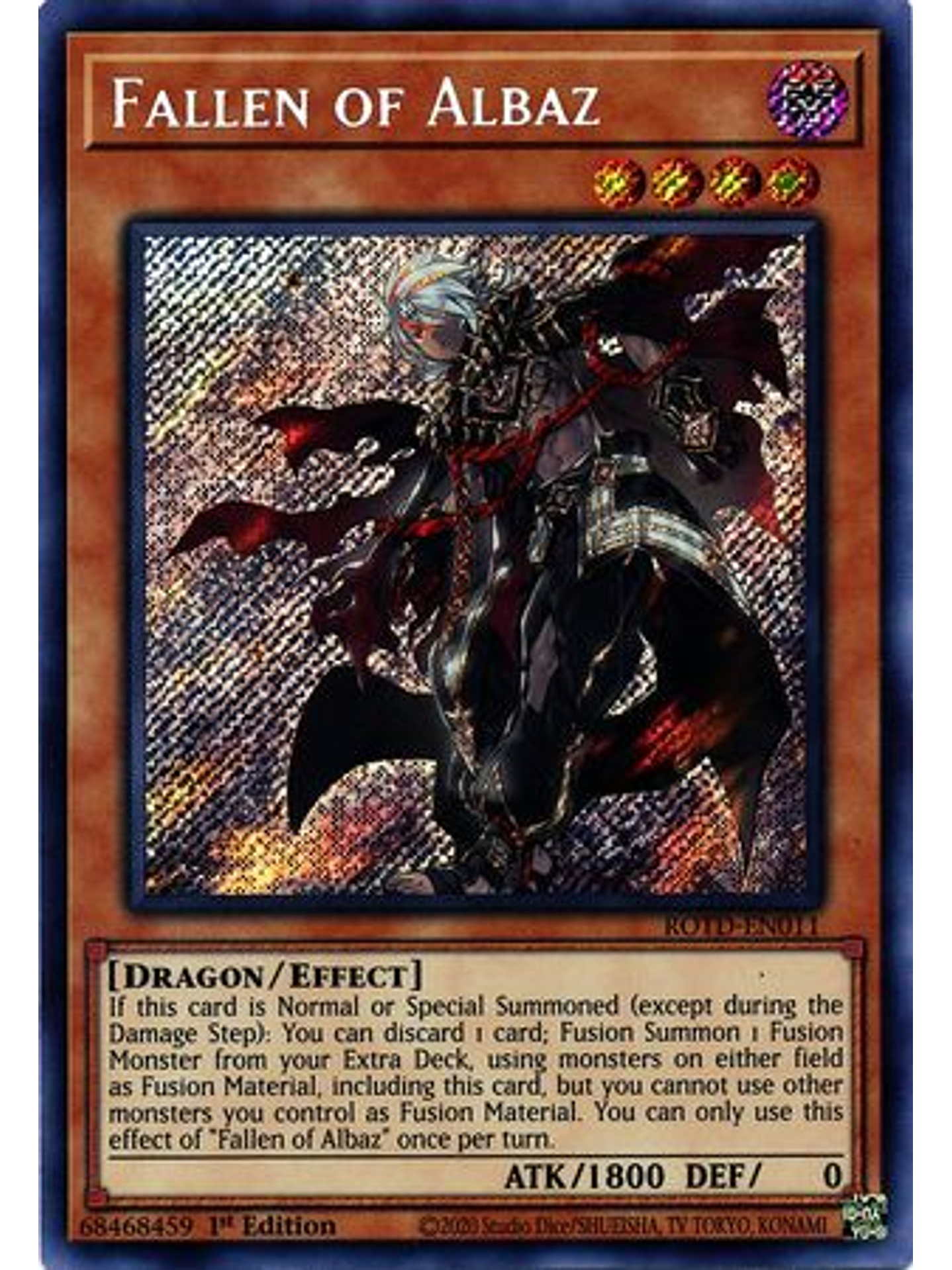 Fallen of Albaz - ROTD-EN011 - Secret Rare 1st Edition 1