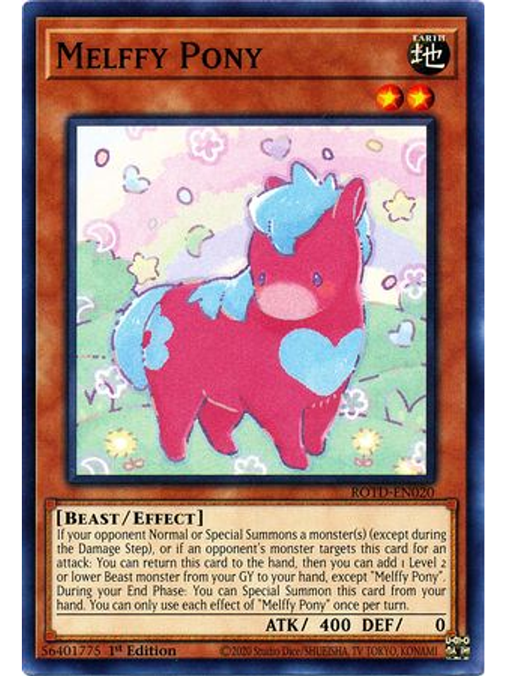 Melffy Pony - ROTD-EN020 - Common 1st Edition 1