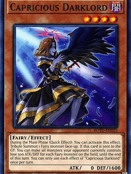 Capricious Darklord - ROTD-EN023 - Common 1st Edition