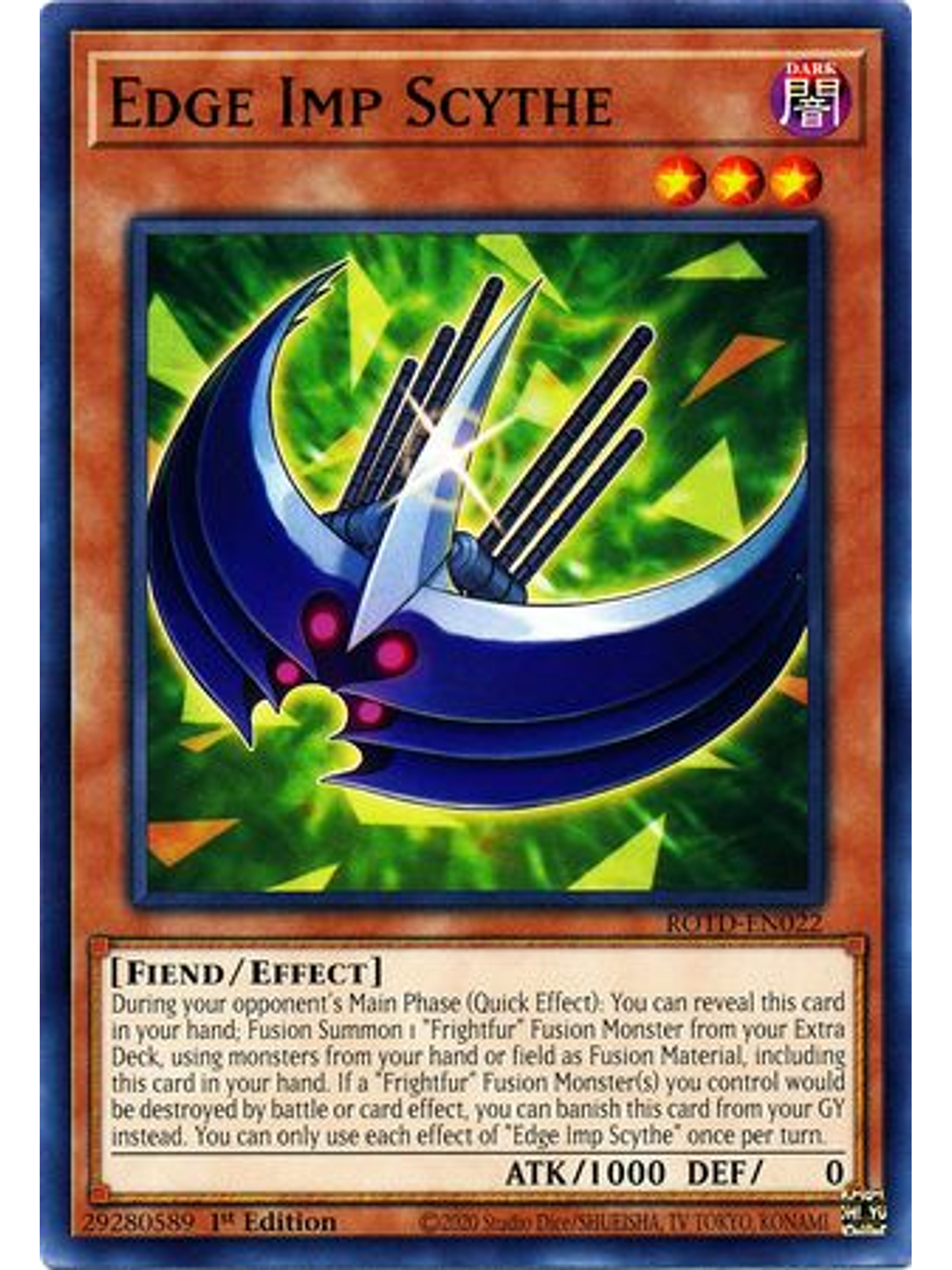 Edge Imp Scythe - ROTD-EN022 - Common 1st Edition 1