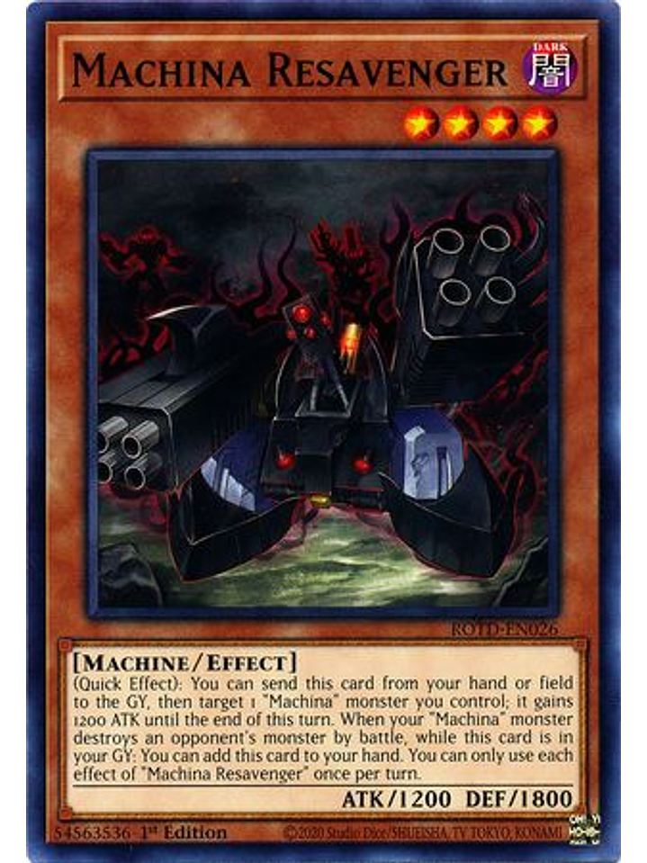 Machina Resavenger - ROTD-EN026 - Common 1st Edition 1