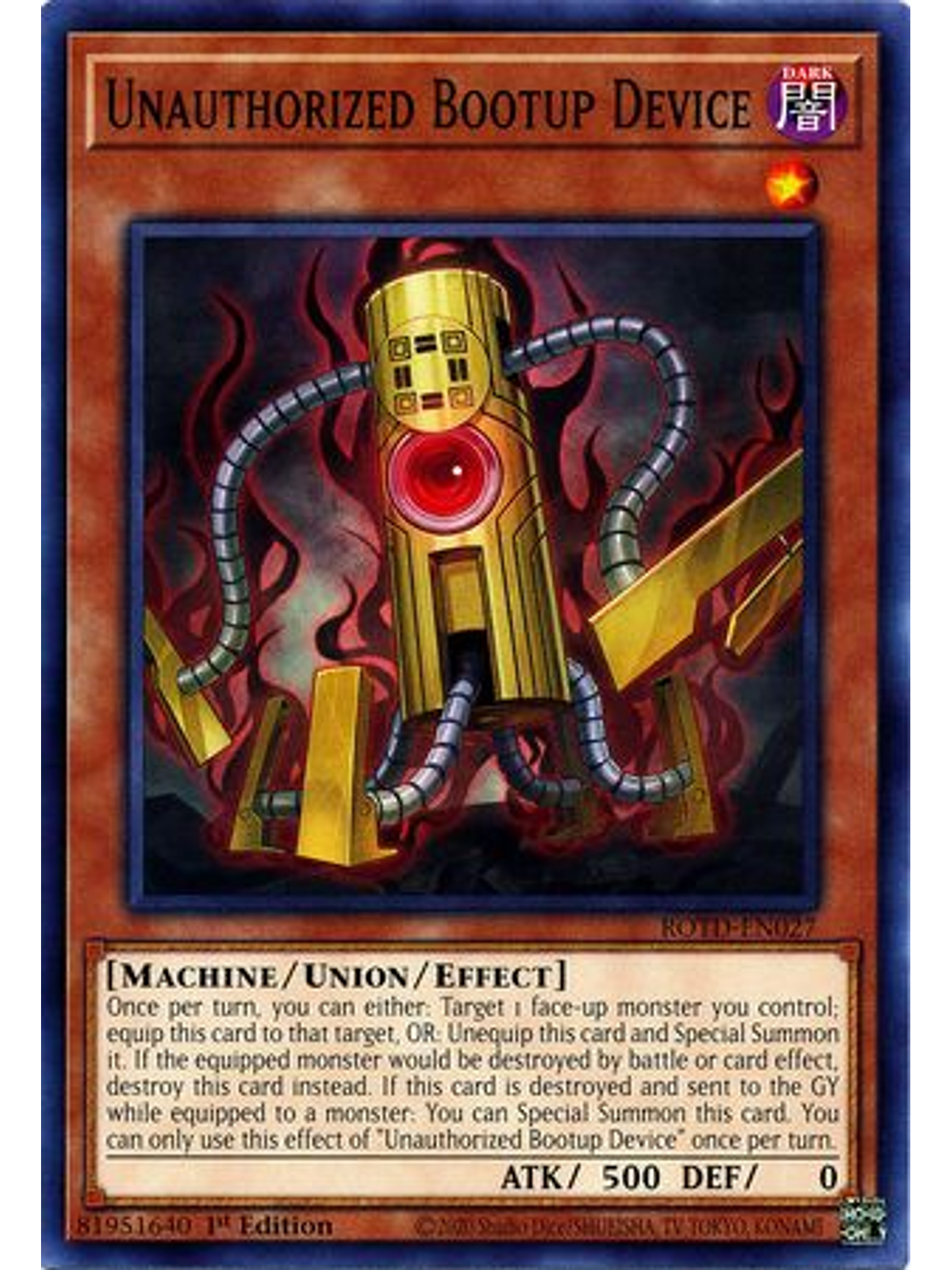 Unauthorized Bootup Device - ROTD-EN027 - Common 1st Edition 1