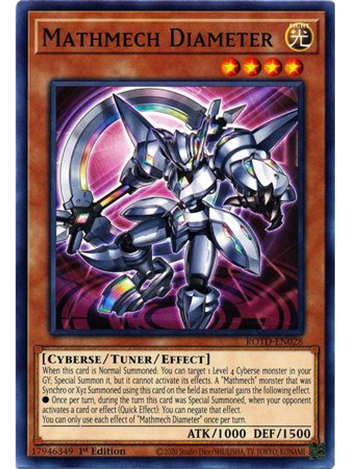 Mathmech Diameter - ROTD-EN028 - Common 1st Edition 1