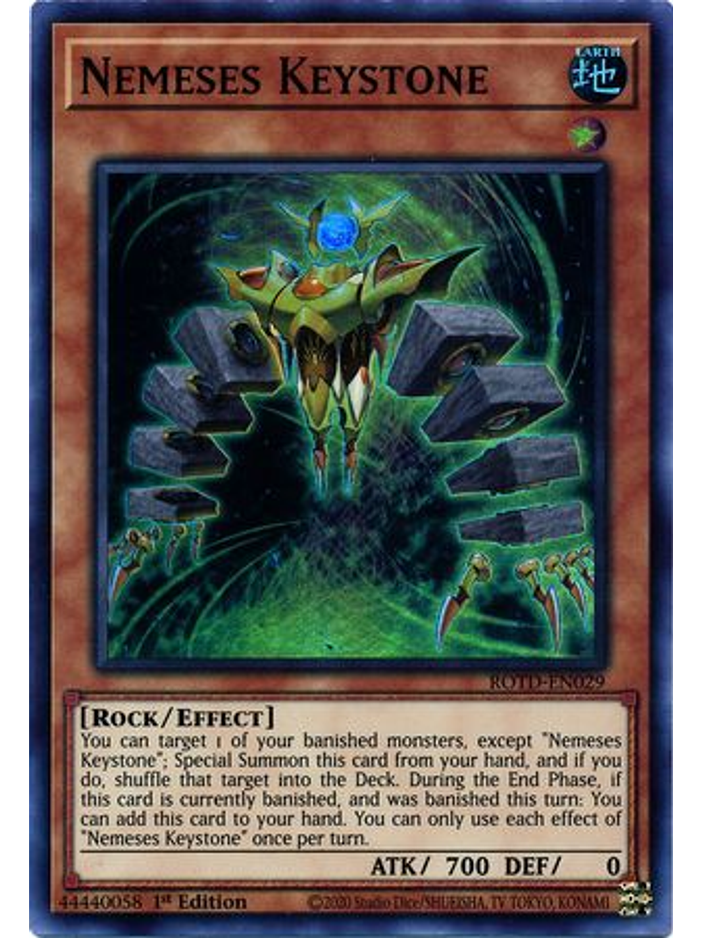 Nemeses Keystone - ROTD-EN029 - Super Rare 1st Edition 1