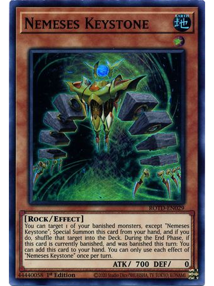 Nemeses Keystone - ROTD-EN029 - Super Rare 1st Edition 1
